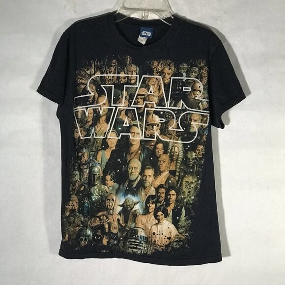 Disney Star Wars Yoda Black Short Sleeve T Shirt Tee - Picture 6 of 6